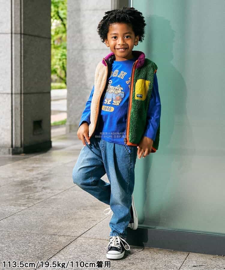 日本童裝 F.O.KIDS 2Way 雙面兩著 絨毛背心外套 80-140cm 男童款 秋季 OUTERWEAR 其他品牌童裝
