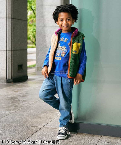 日本童裝 F.O.KIDS 2Way 雙面兩著 絨毛背心外套 80-140cm 男童款 秋季 OUTERWEAR 其他品牌童裝