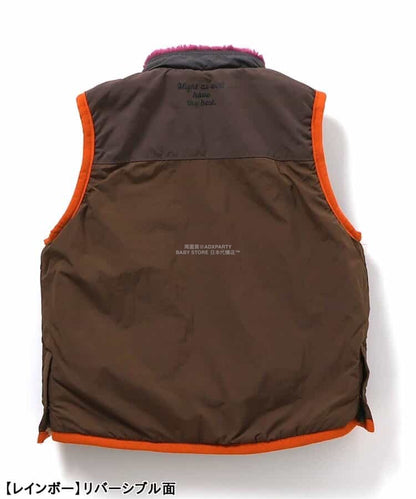 日本童裝 F.O.KIDS 2Way 雙面兩著 絨毛背心外套 80-140cm 男童款 秋季 OUTERWEAR 其他品牌童裝