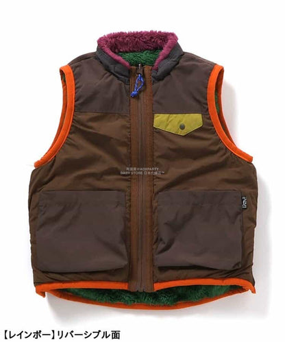日本童裝 F.O.KIDS 2Way 雙面兩著 絨毛背心外套 80-140cm 男童款 秋季 OUTERWEAR 其他品牌童裝