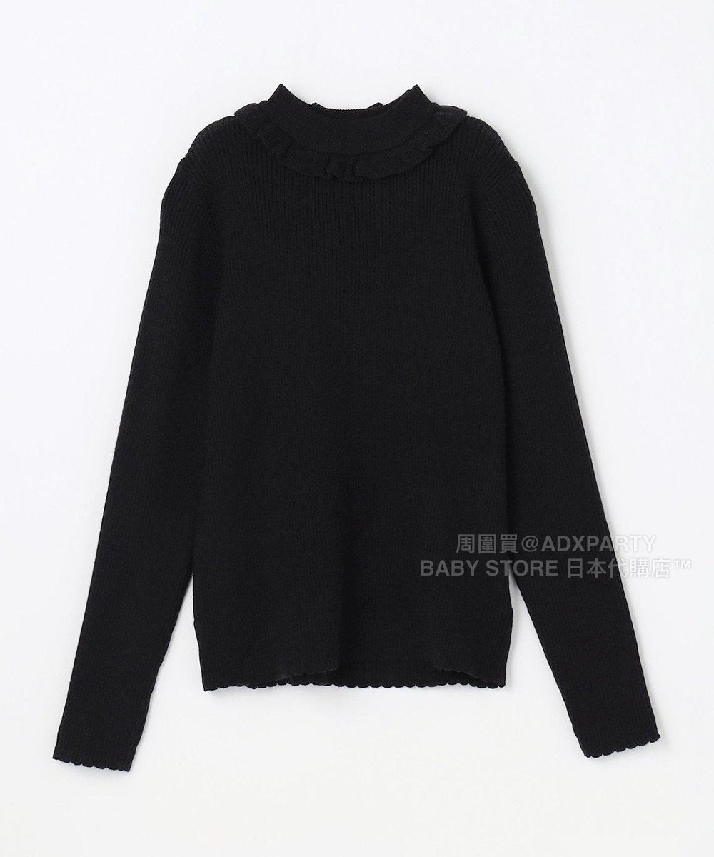 日本童裝 aF#a325 木耳邊針織毛衣 110-160cm 女童款 秋季 TOPS