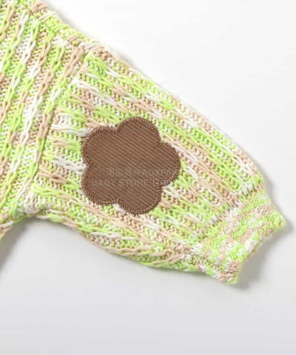 日本童裝 BREEZE 貼布針織毛衣 80-140cm 男童款/女童款 冬季 TOPS