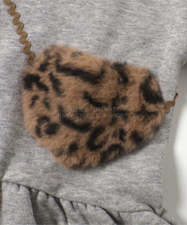 日本童裝 BREEZE 心型袋衛衣裙 80-140cm 女童款 冬季 DRESSES