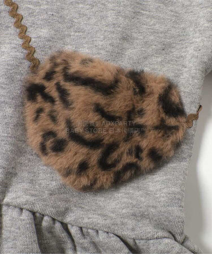 日本童裝 BREEZE 心型袋衛衣裙 80-140cm 女童款 冬季 DRESSES