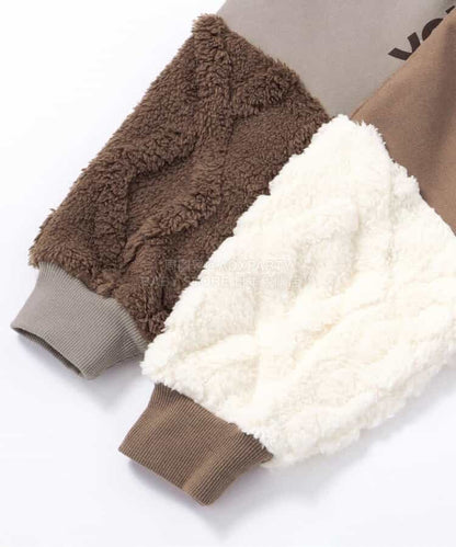 日本童裝 BREEZE 抓毛提花毛絨袖衛衣 80-140cm 男童款/女童款 冬季 TOPS