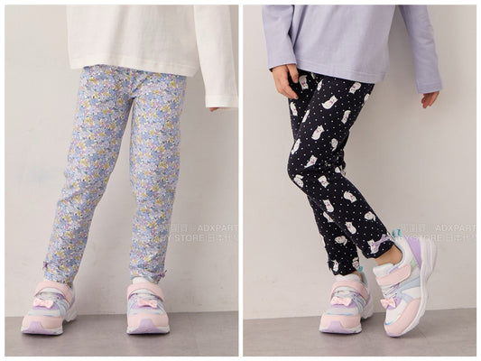 日本童裝 aF#a325 彈力打底褲 90-130cm 女童款 秋季 PANTS
