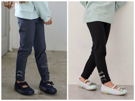 日本童裝 aF#a325 彈力休閒長褲 90-150cm 女童款 秋季 PANTS