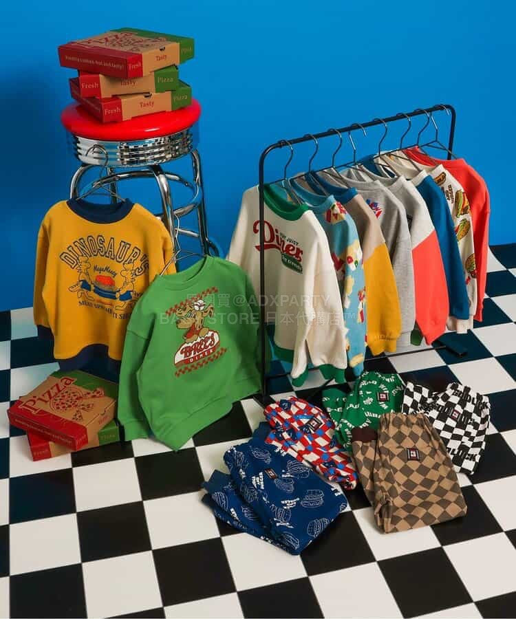 日本童裝 BREEZE 美國餐廳印花衛衣 80-140cm 女童款 冬季 TOPS