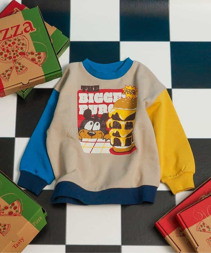 日本童裝 BREEZE 美國餐廳印花衛衣 80-140cm 女童款 冬季 TOPS