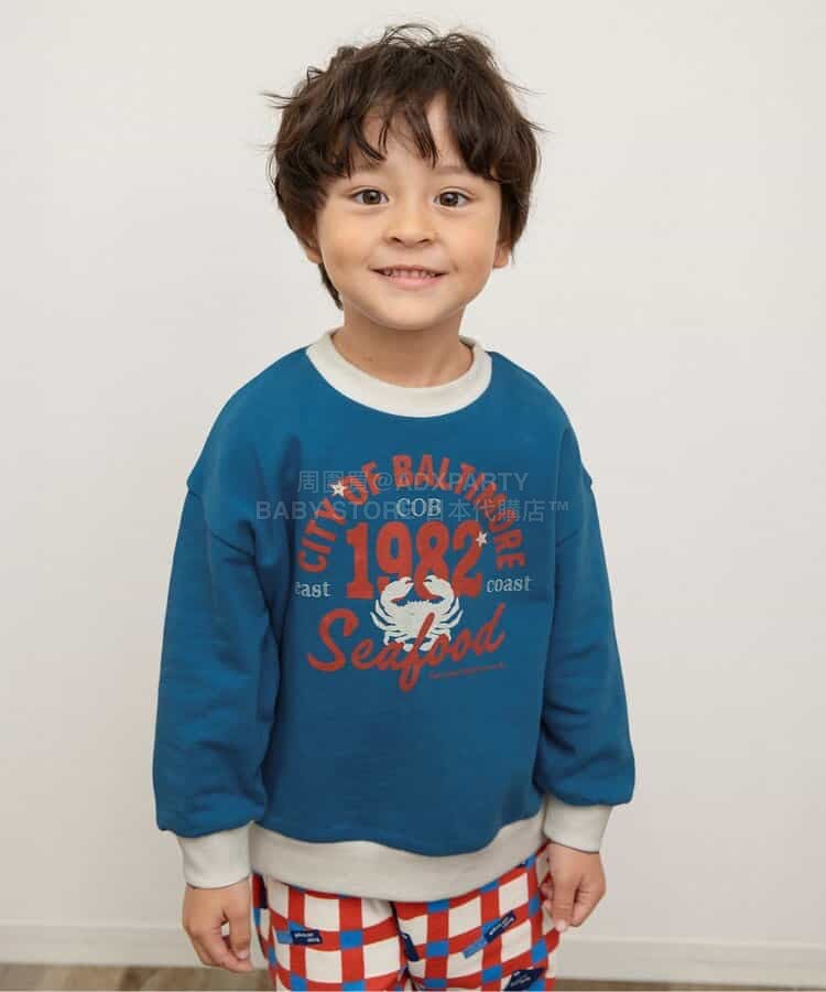 日本童裝 BREEZE 美國餐廳印花衛衣 80-140cm 女童款 冬季 TOPS