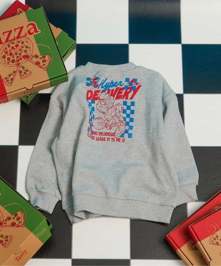 日本童裝 BREEZE 美國餐廳印花衛衣 80-140cm 女童款 冬季 TOPS