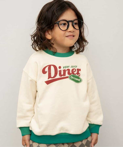 日本童裝 BREEZE 美國餐廳印花衛衣 80-140cm 女童款 冬季 TOPS