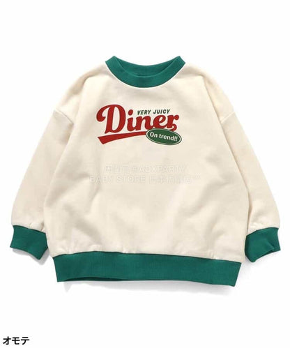 日本童裝 BREEZE 美國餐廳印花衛衣 80-140cm 女童款 冬季 TOPS