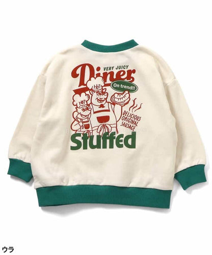 日本童裝 BREEZE 美國餐廳印花衛衣 80-140cm 女童款 冬季 TOPS