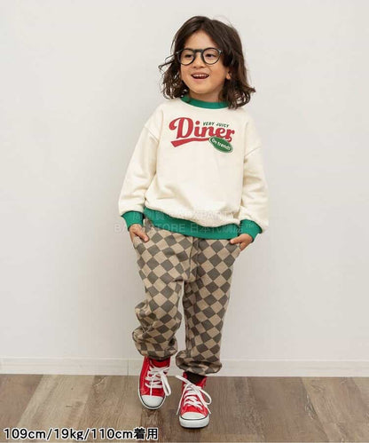 日本童裝 BREEZE 美國餐廳印花衛衣 80-140cm 女童款 冬季 TOPS