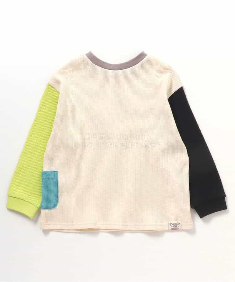 日本童裝 BREEZE 2Way 前後兩著 華夫格長款上衣 80-140cm 男童款/女童款 冬季 TOPS