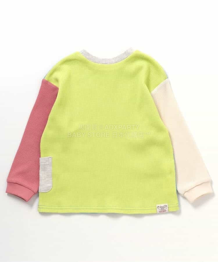 日本童裝 BREEZE 2Way 前後兩著 華夫格長款上衣 80-140cm 男童款/女童款 冬季 TOPS