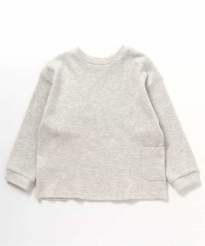 日本童裝 BREEZE 2Way 前後兩著 華夫格長款上衣 80-140cm 男童款/女童款 冬季 TOPS