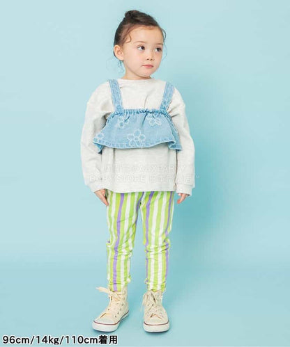 日本童裝 BREEZE 2Way 前後兩著 華夫格長款上衣 80-140cm 男童款/女童款 冬季 TOPS