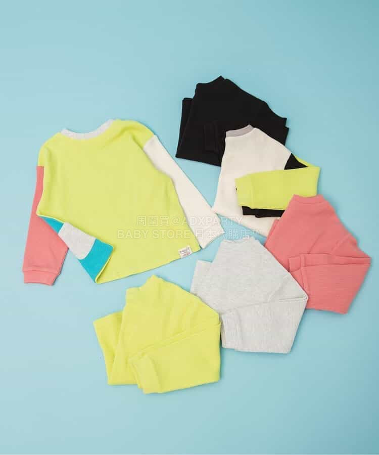 日本童裝 BREEZE 2Way 前後兩著 華夫格長款上衣 80-140cm 男童款/女童款 冬季 TOPS