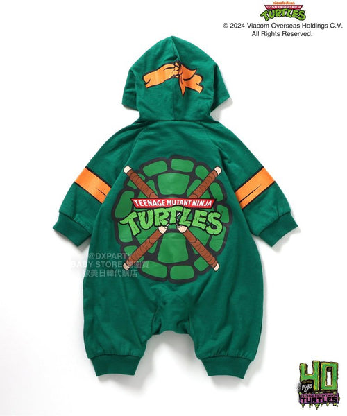 日本童裝 BR#22EE x TURTLES 忍者龜連衣 70-80cm 男童款 初生嬰兒 秋冬季 Jumpsite 萬聖節 Cosplay服裝 Halloween攪鬼特輯