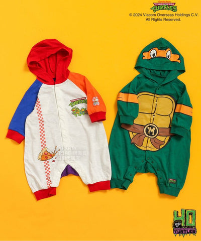 日本童裝 BR#22EE x TURTLES 忍者龜連衣 70-80cm 男童款 初生嬰兒 秋冬季 Jumpsite 萬聖節 Cosplay服裝 Halloween攪鬼特輯