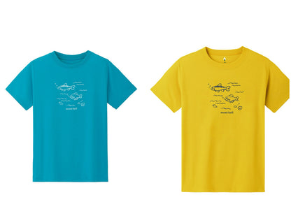 日本童裝 mont-bell  防UV/透氣/彈性 魚魚T恤  140-160cm 夏季 TOPS