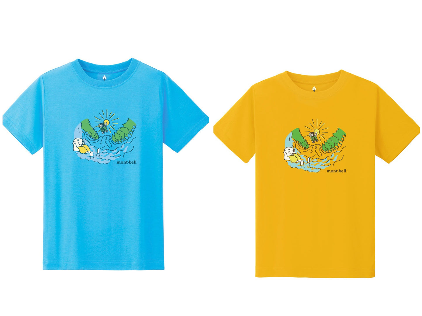 日本童裝 mont-bell 防UV/速乾系列/透氣 水遊び T恤 140-160cm 夏季 TOPS