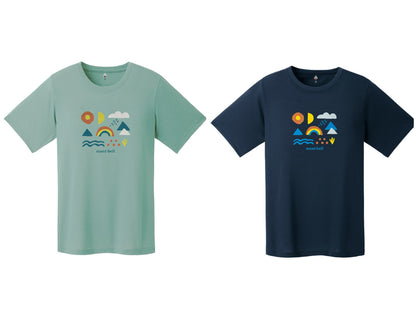 日本童裝 mont-bell  防UV/速乾系列/透氣 自然符號T恤T恤 XS-XL 親子裝 夏季 TOPS