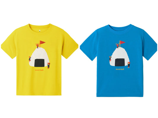 日本童裝 mont-bell 防UV/速乾系列/透氣 飯糰山 T恤 100-130cm 夏季 TOPS