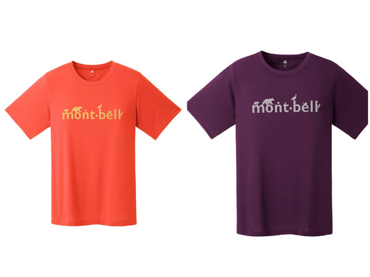Japanese children's clothing mont-bell UV protection / quick-drying / durable / breathable / odor suppression route asking / forest show / Hokkaido killer whale pattern top XS-XL adult summer TOPS 