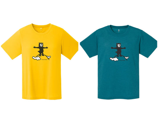 Japanese children's clothing mont-bell UV protection / quick-drying / durable / breathable / odor suppression route asking / forest show / Hokkaido killer whale pattern top XS-XL adult summer TOPS 