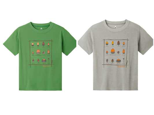 Japanese children's clothing mont-bell UV protection / quick-drying / durable / breathable / odor suppression route asking / forest show / Hokkaido killer whale pattern top XS-XL adult summer TOPS 