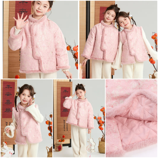 新年童裝 温婉風新年套裝 110-170cm 女童款 新年中式華服唐裝 新春馬年 2026年