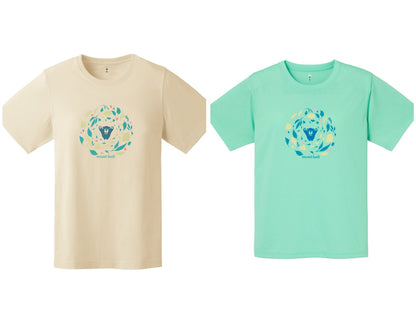 日本童裝 mont-bell  防UV/速乾系列/透氣 葉子舞T恤 XS-XL 親子裝 夏季 TOPS