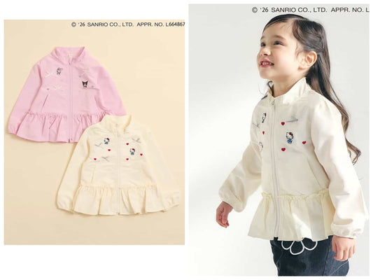 日本童裝 apres les cours x Sanrio 防水系列 花邊風褸 80-130cm 女童款 春季 OUTERWEAR