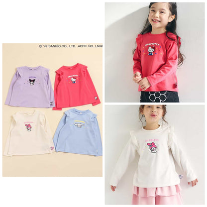 日本童裝 apres les cours x Sanrio 花邊上衣 80-130cm 女童款 春季 TOPS
