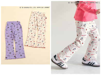 日本童裝 apres les cours x Sanrio 喇叭長褲 80-130cm 女童款 夏季 PANTS