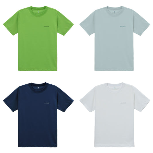 日本童裝 mont-bell 防UV/速乾系列/透氣/抗菌防臭 字母T恤 140-160cm 夏季 TOPS