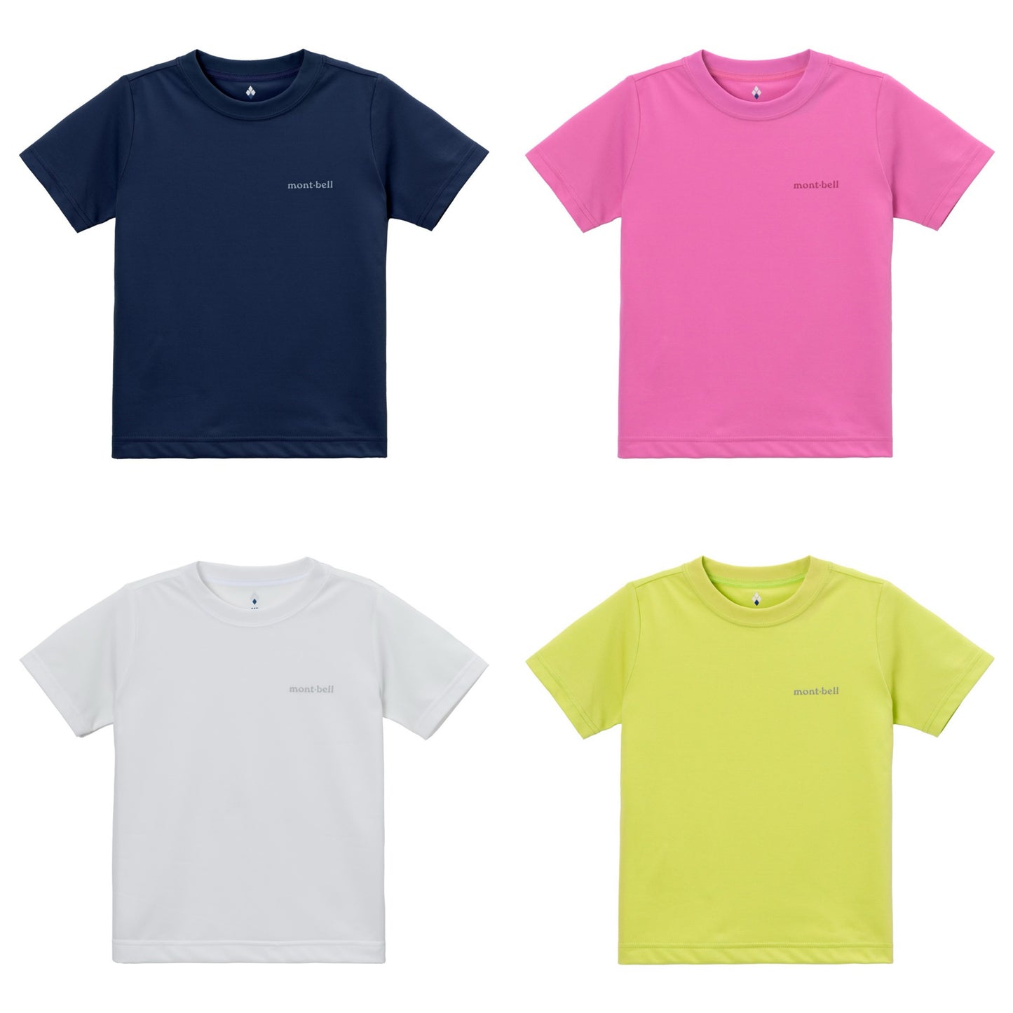 日本童裝 mont-bell 防UV/速乾系列/透氣/抗菌防臭 字母T恤 100-130cm 夏季 TOPS
