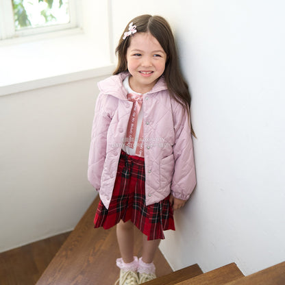 日本童裝 Ly# mine 可拆卸水手領絎縫夾棉外套 100-150cm 女童款 冬季 (適合初秋、香港平均溫度）OUTERWEAR 