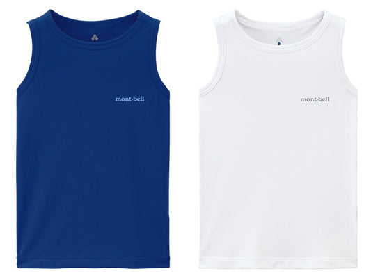 日本童裝 mont-bell 防UV/速乾系列/透氣/吸濕排汗/抗菌 無袖背心 100-130cm 夏季 TOPS