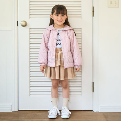 日本童裝 Ly# mine 可拆卸水手領絎縫夾棉外套 100-150cm 女童款 冬季 (適合初秋、香港平均溫度）OUTERWEAR 