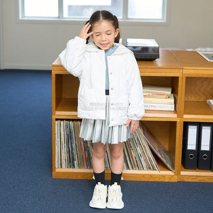 日本童裝 Ly# mine 可拆卸水手領絎縫夾棉外套 100-150cm 女童款 冬季 (適合初秋、香港平均溫度）OUTERWEAR 