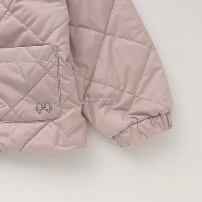 日本童裝 Ly# mine 可拆卸水手領絎縫夾棉外套 100-150cm 女童款 冬季 (適合初秋、香港平均溫度）OUTERWEAR 