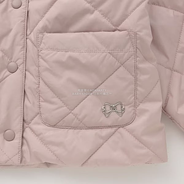 日本童裝 Ly# mine 可拆卸水手領絎縫夾棉外套 100-150cm 女童款 冬季 (適合初秋、香港平均溫度）OUTERWEAR 