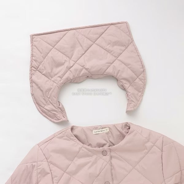 日本童裝 Ly# mine 可拆卸水手領絎縫夾棉外套 100-150cm 女童款 冬季 (適合初秋、香港平均溫度）OUTERWEAR 