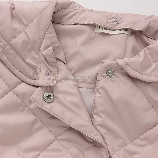 日本童裝 Ly# mine 可拆卸水手領絎縫夾棉外套 100-150cm 女童款 冬季 (適合初秋、香港平均溫度）OUTERWEAR 