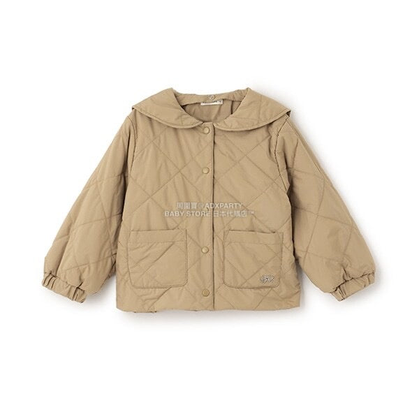 日本童裝 Ly# mine 可拆卸水手領絎縫夾棉外套 100-150cm 女童款 冬季 (適合初秋、香港平均溫度）OUTERWEAR 