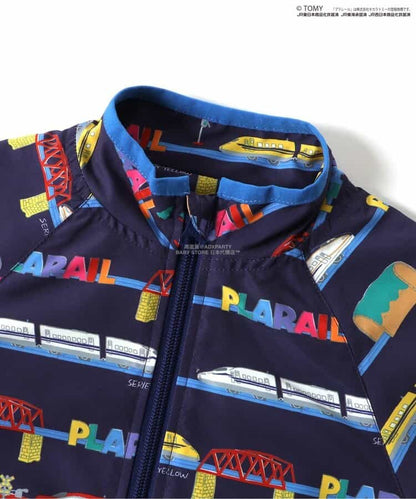 Moujonjon Hungry Heart JR Shinkansen Top (90-130cm) for Boys (Summer TOPS) (Railway Series) 